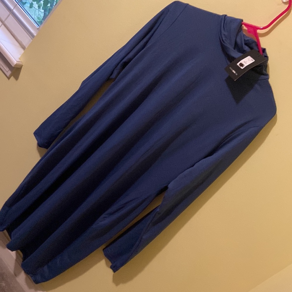Elegant Blue Women's Dress